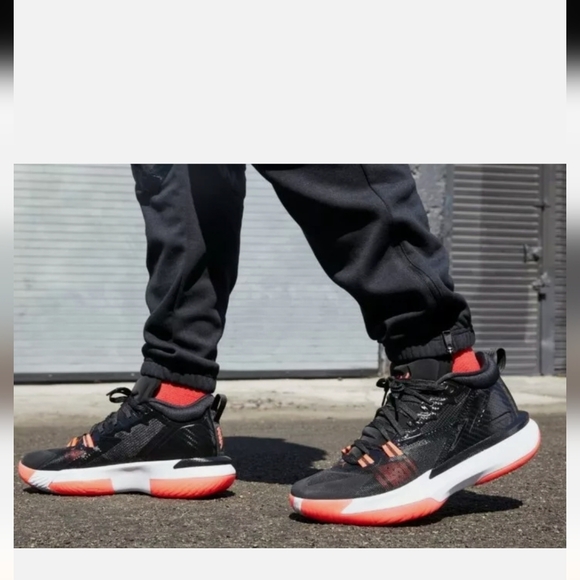 Jordan Zion 1 Black White Crimson Red Basketball Shoes D Mens Size 11 - Picture 15 of 16